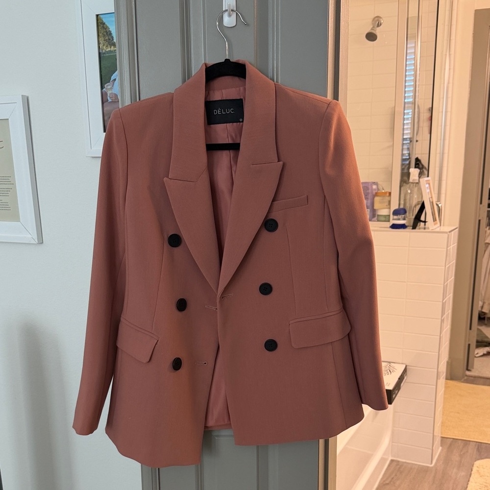 Deluc Women's Blazer in Warm Terracotta
